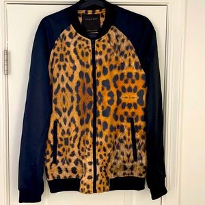Zara Men’s Animal Print Bomber Jacket